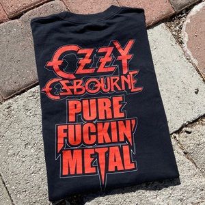 Vintage 10’ OZZY Ozbourne Pure Fuckin Metal tee M